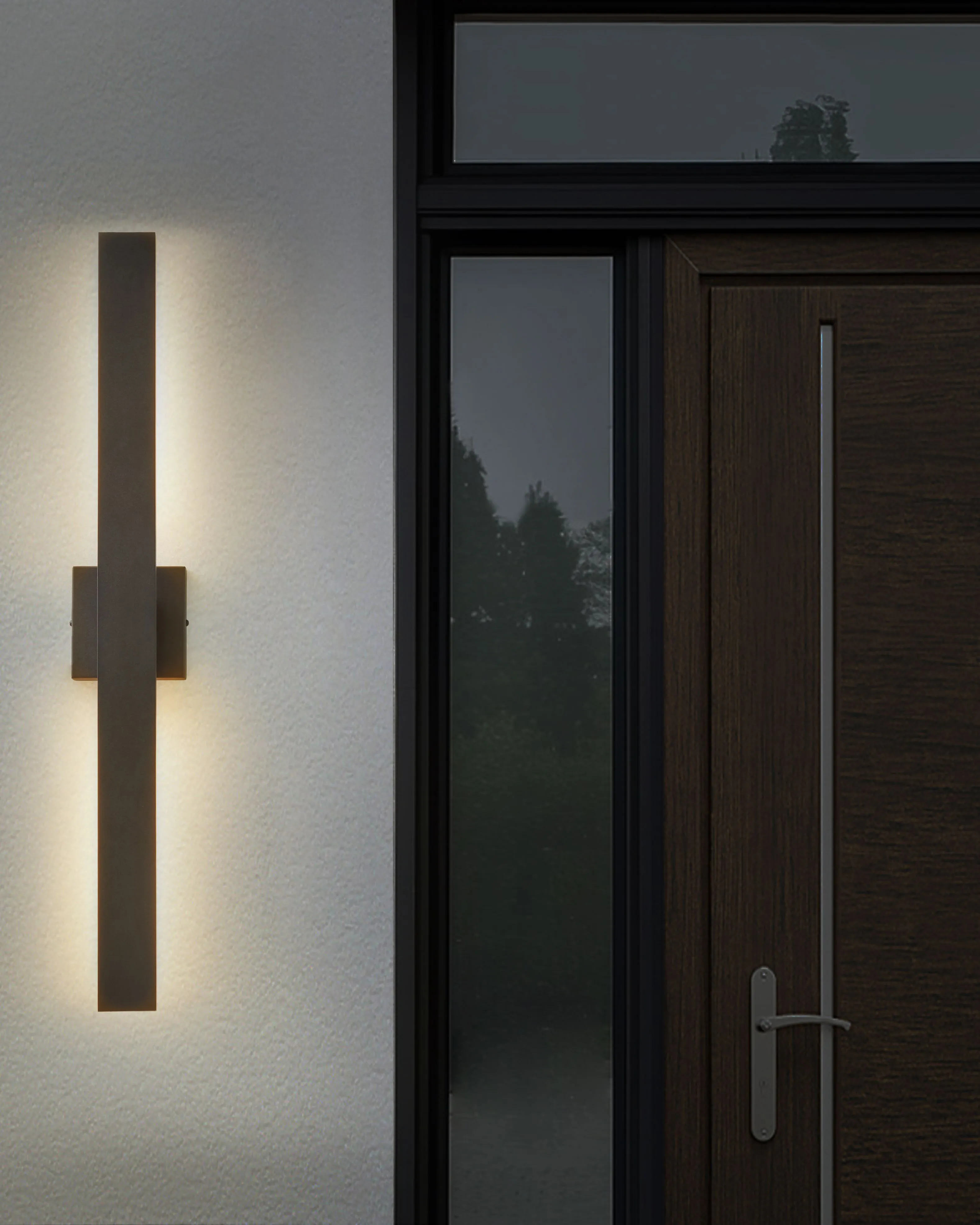 Buiten LED wandlamp MELGAM Zwart