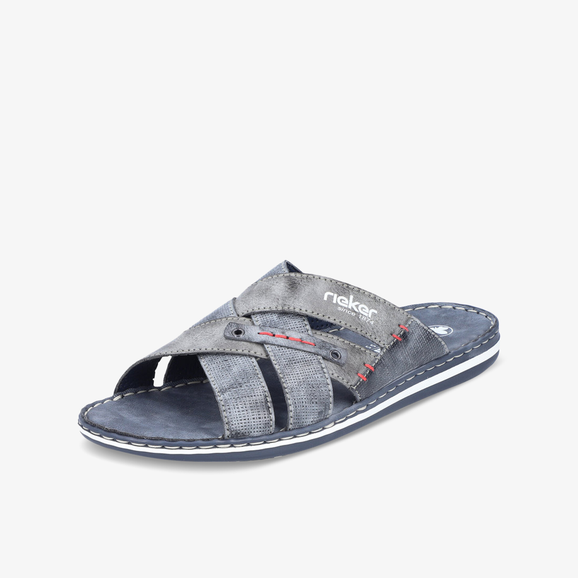 rieker Herren Pantoletten - Blau | Bequem und stilvoll bei reno.de