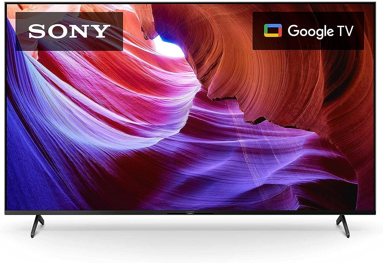 TV Sony 4K Ultra HD de 50 polegadas Série X85K: Smart TV LED com Google TV, Dolby Vision HDR e taxa de atualização nativa de 120 Hz (KD50X85K) - Modelo mais recente, preta.