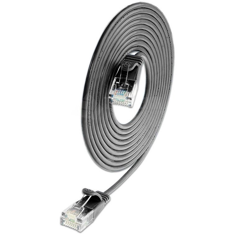 SLIM SL10022 CAT6 patchkabel U/UTP Ø 2.8mm zwart 1 m