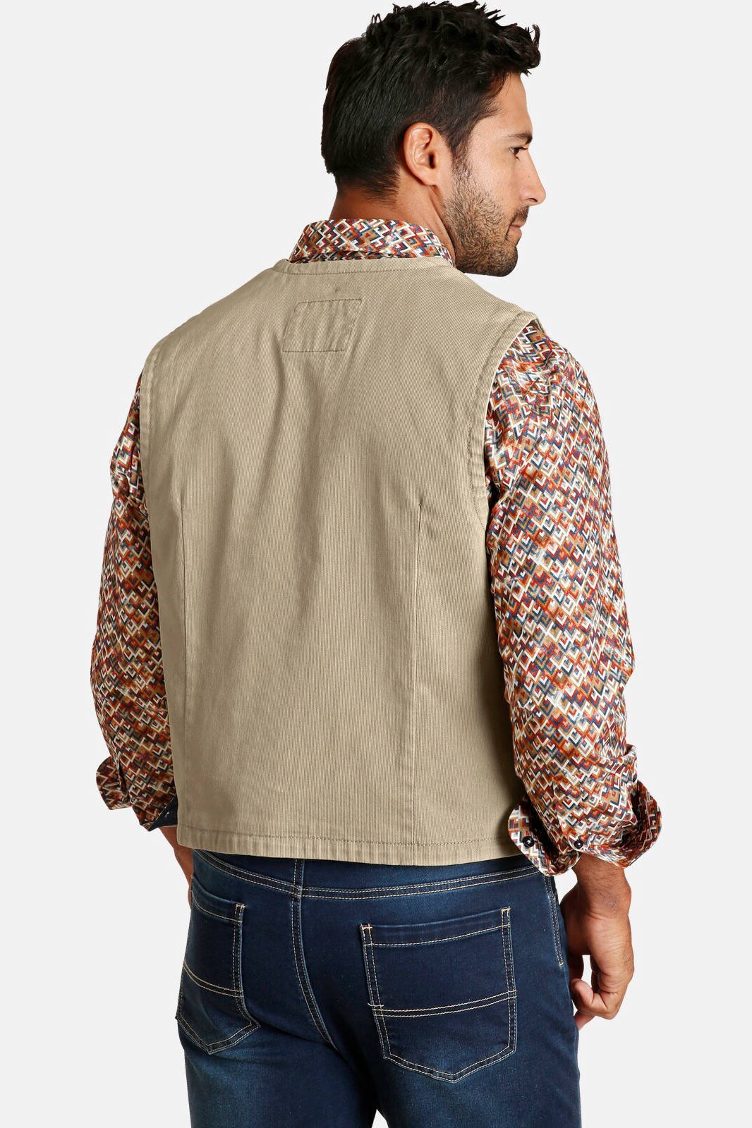 Jan Vanderstorm gilet Plus Size TORELL beige