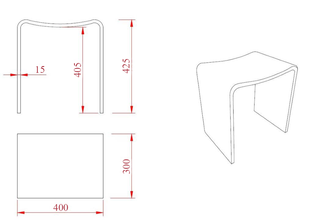 SHOWMODEL: Mueller douchekruk Solid Surface mat wit