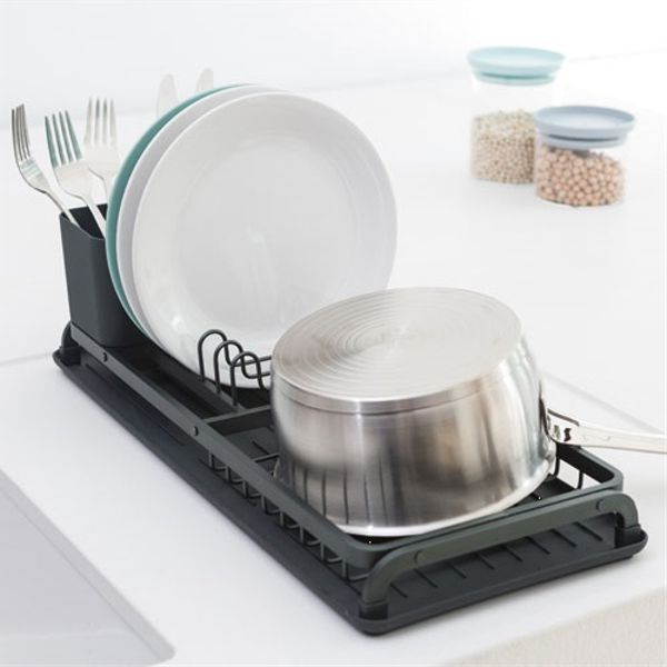 Égouttoir à vaisselle compact Gris Foncé - Sink Side