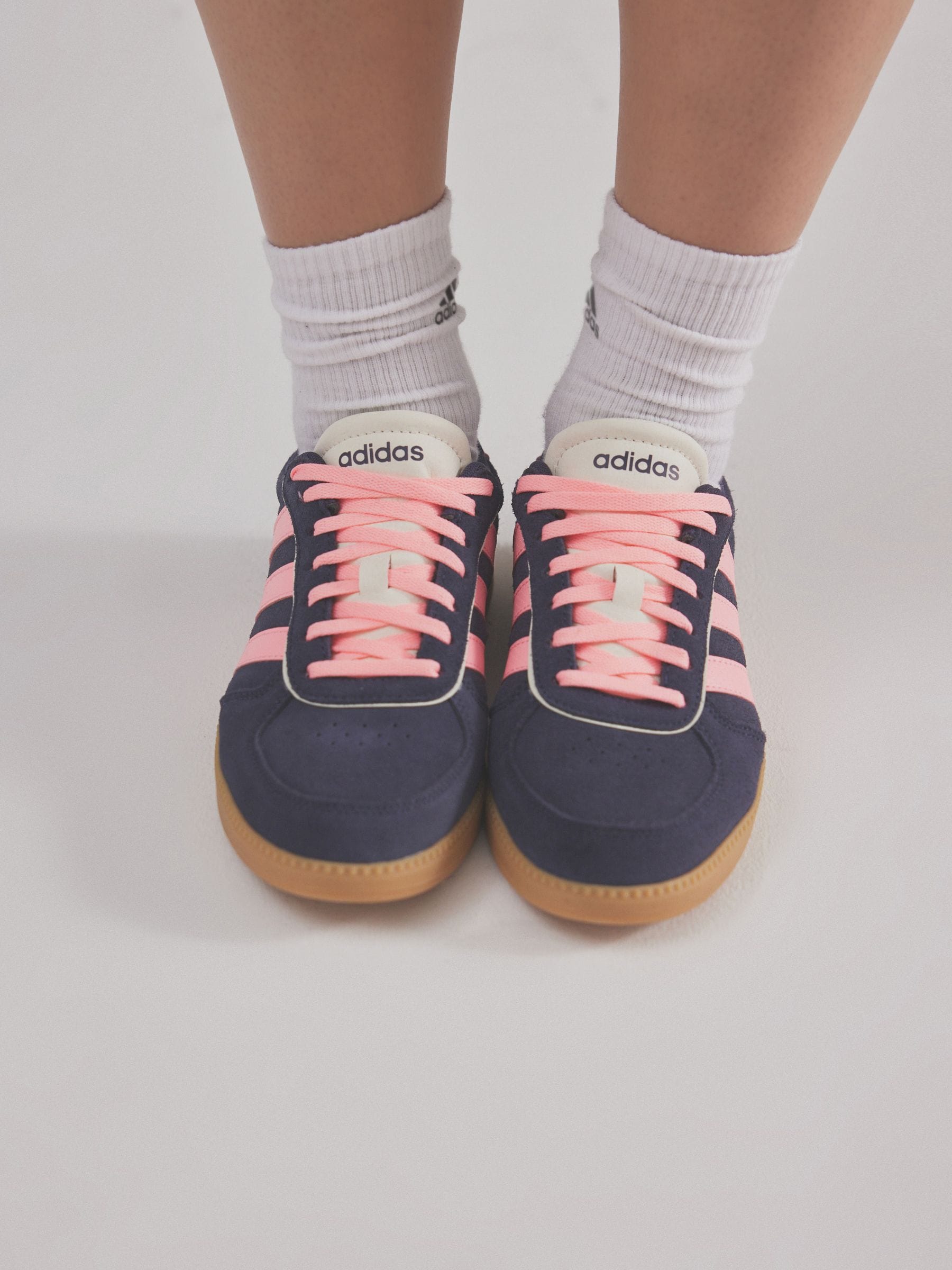 Donkerblauw/roze - adidas Breaknet Sleek sneakers
