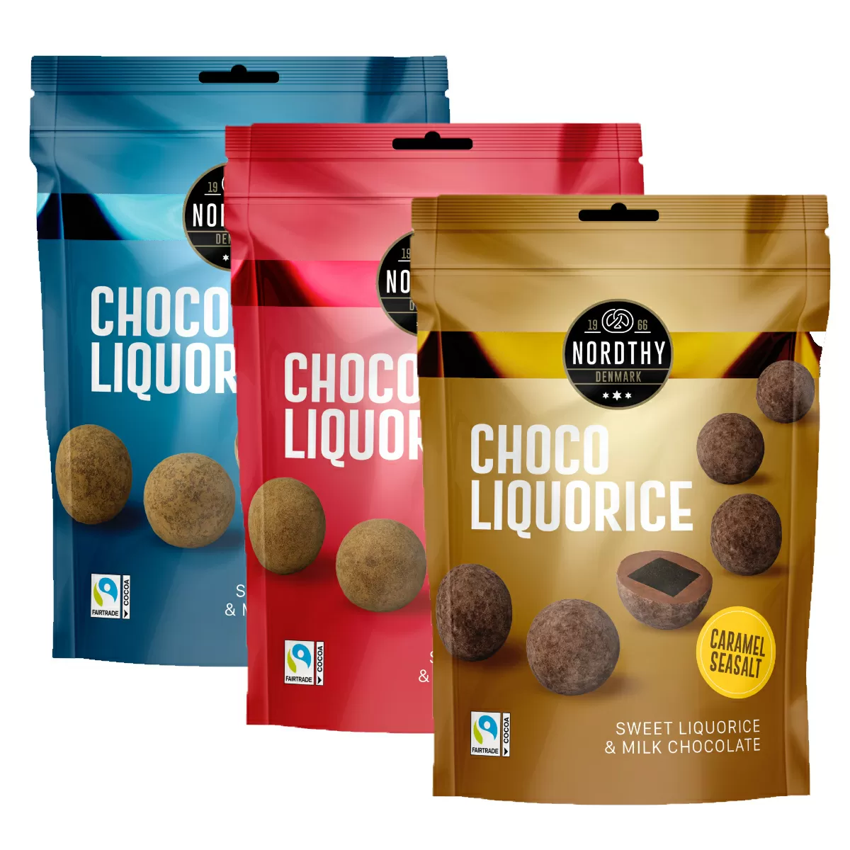 Nordthy Lakridskugler Chokolade mild - 110 g