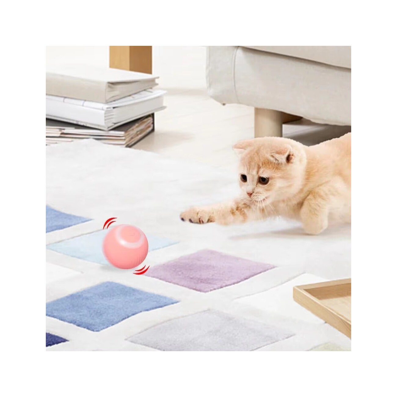 Petsation Interaktives Katzenspielzeug Ball elektrisch