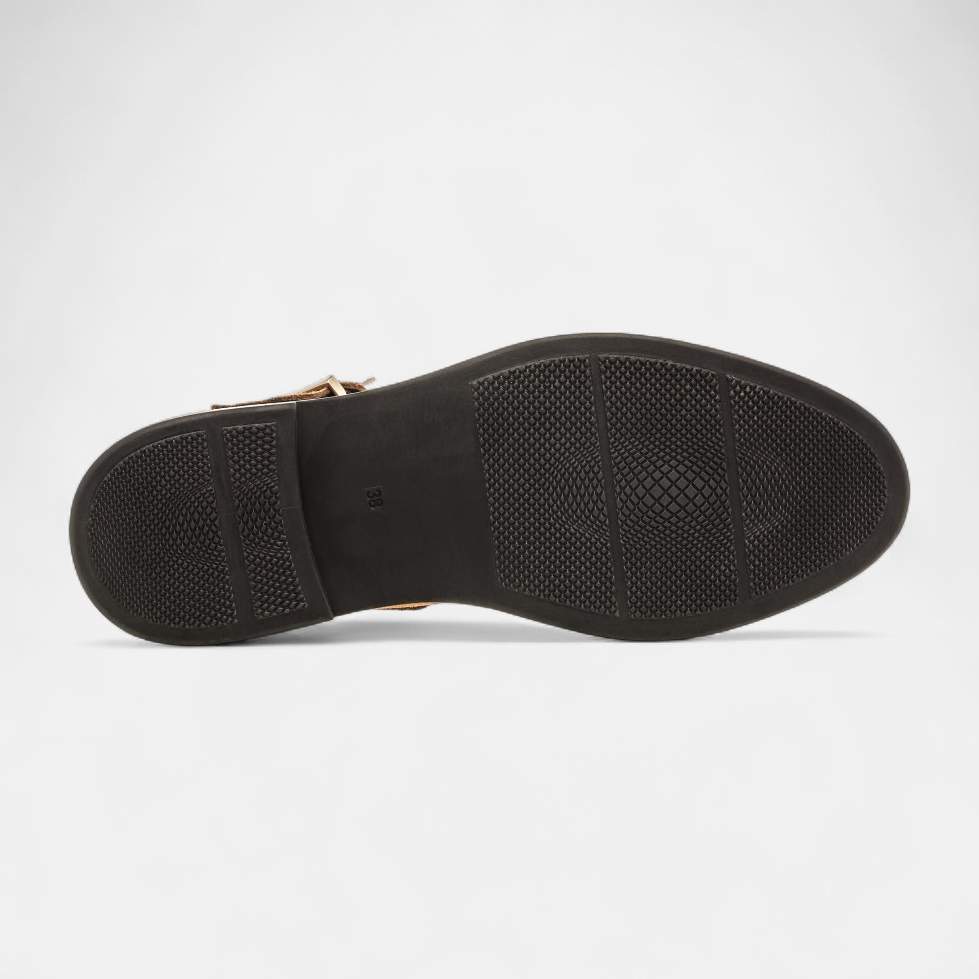 Babies Femme en cuir taupe