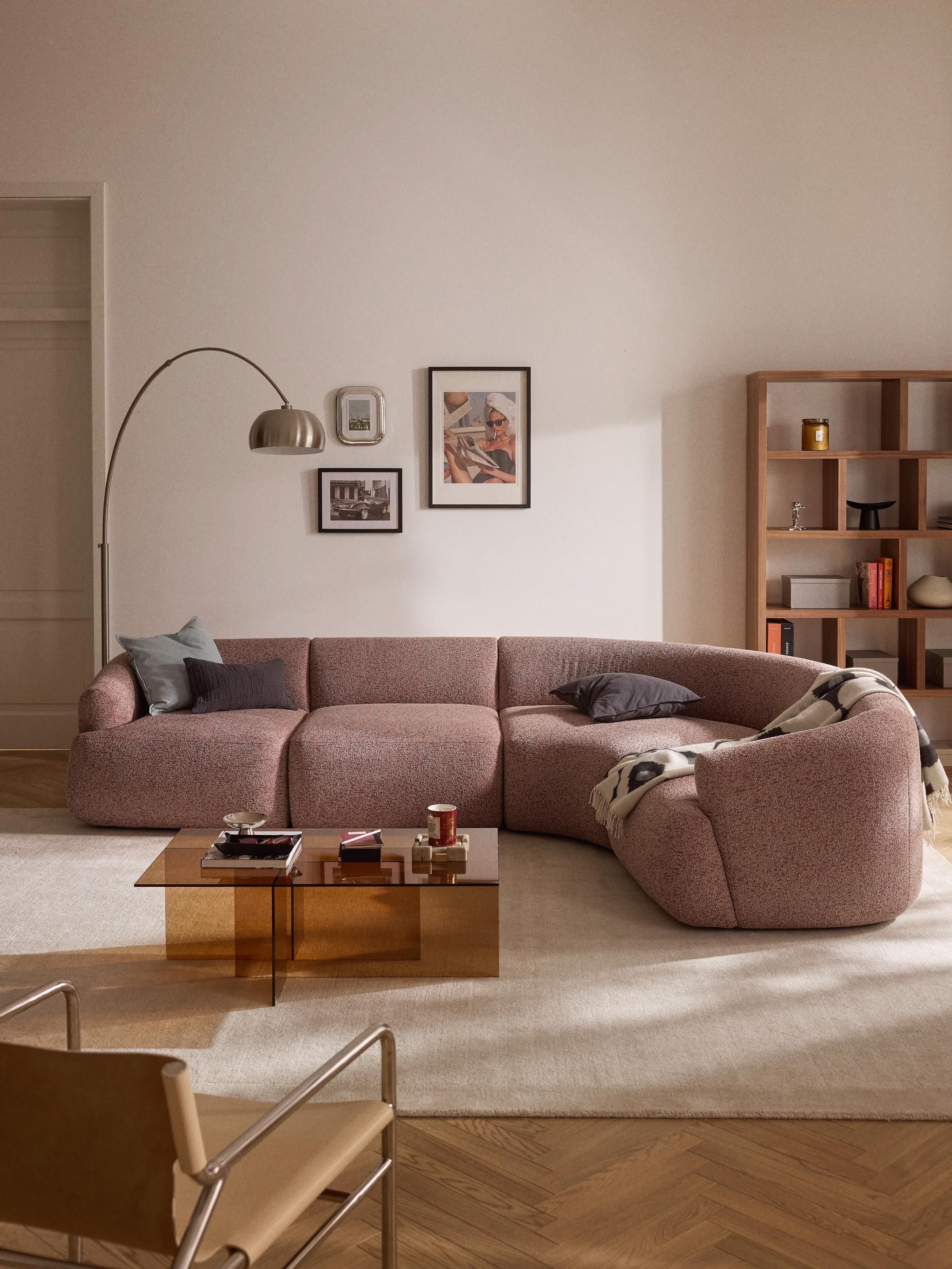 Modulaire bouclé hoekbank Sofia (4-zits)