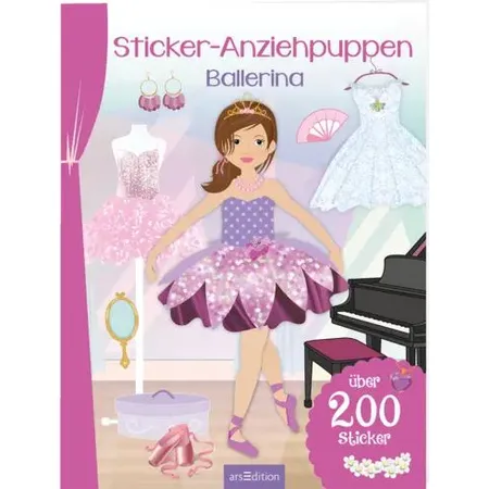 ars Edition Sticker-Anziehpuppen – Ballerina