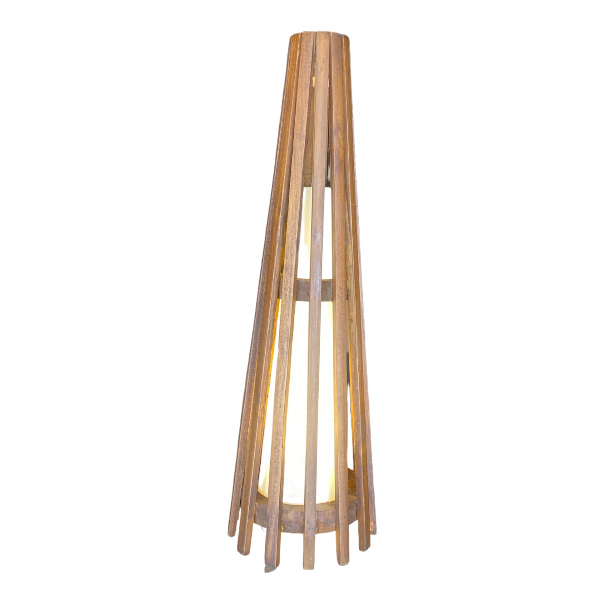 Interieurdirekt – Vloerlamp Anto – Teakhout – 60cm – Walnoot