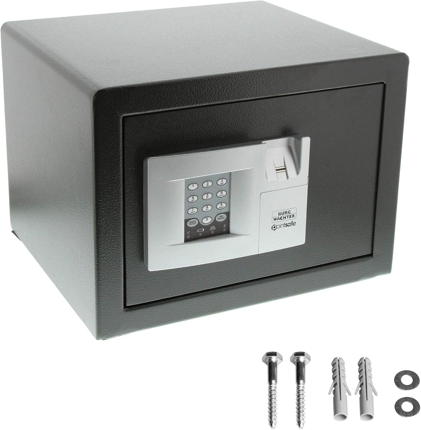 BURG-WÃ„CHTER Möbeltresor Mit Elektronischem Zahlenschloss Und Fingerabdruck, Zur Wand- Und Bodenbefestigung, PointSafe P 2 E FS