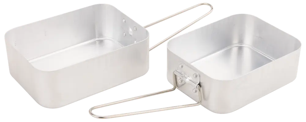 Camping kasserollesæt aluminium 2 dele