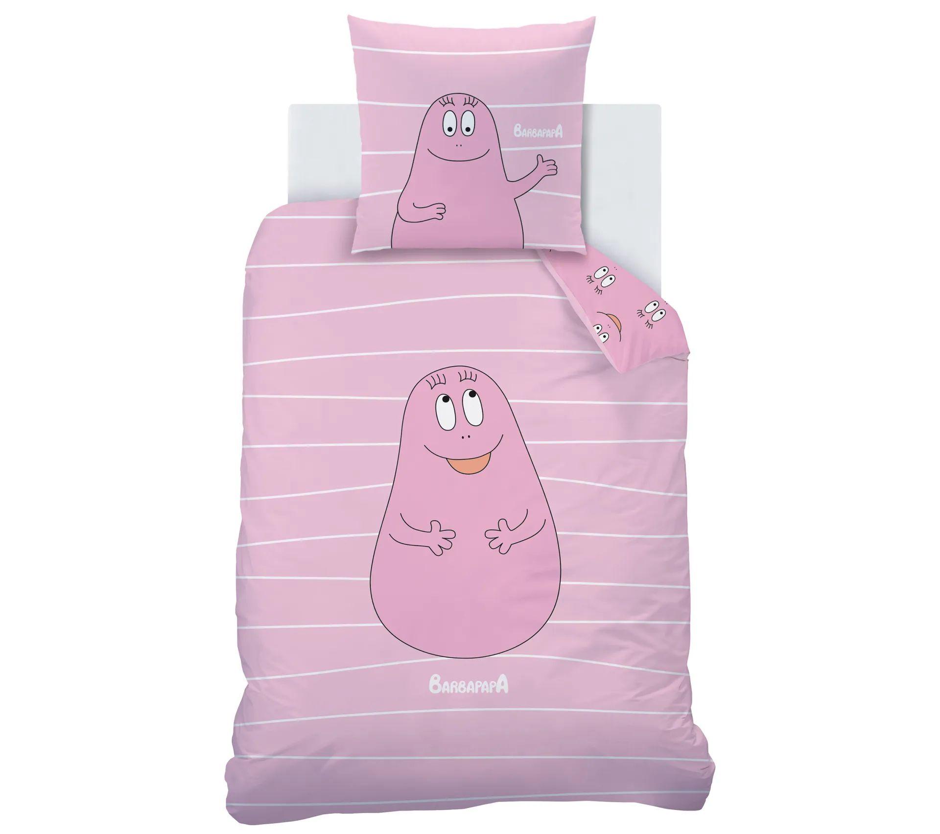 HOUSSE COUETTE ET TAIE BARBAPAPA 140X200CM ET 63X63CM