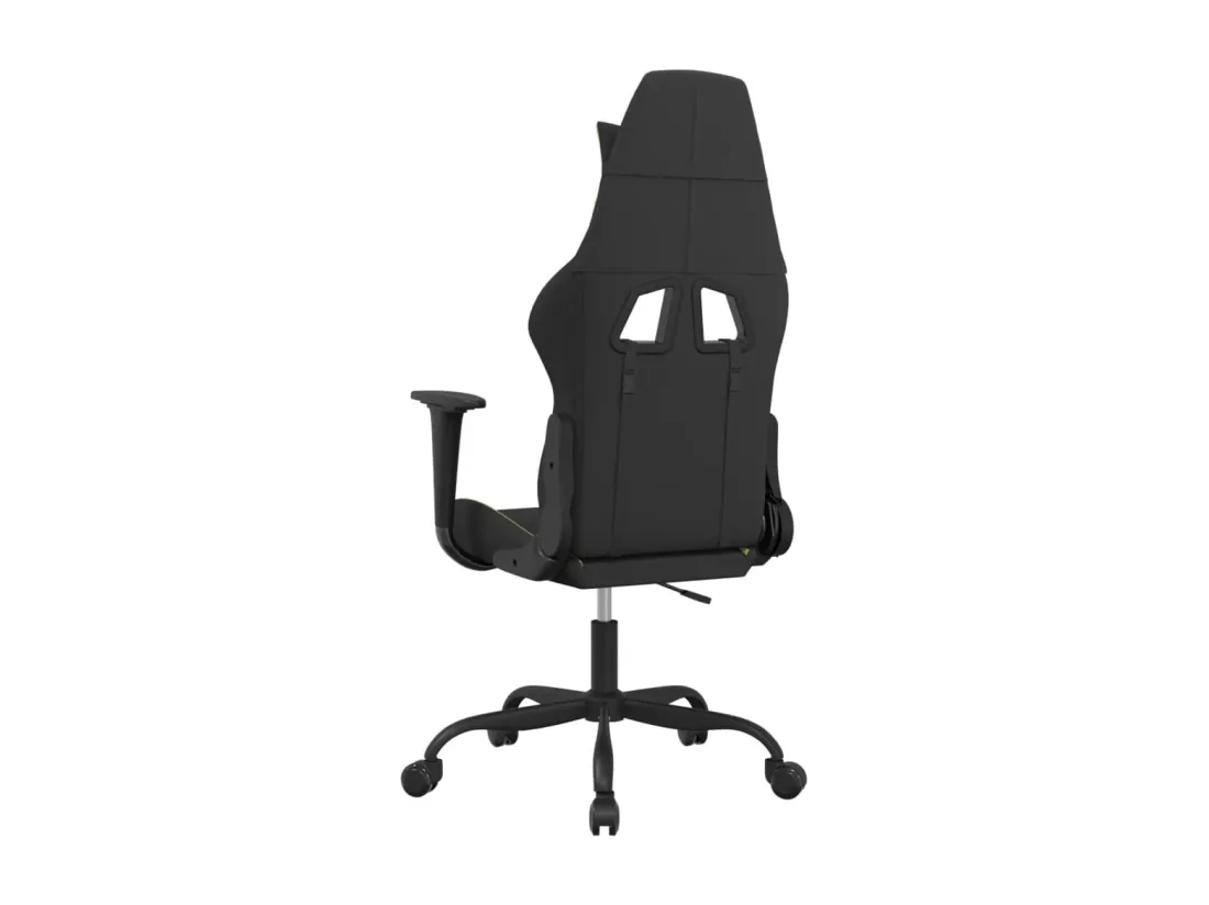 Chaise de jeu Noir et vert clair Tissu