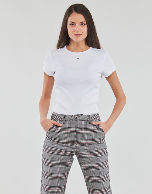 Tommy Jeans - TJW BBY ESSENTIAL RIB SS Blanco