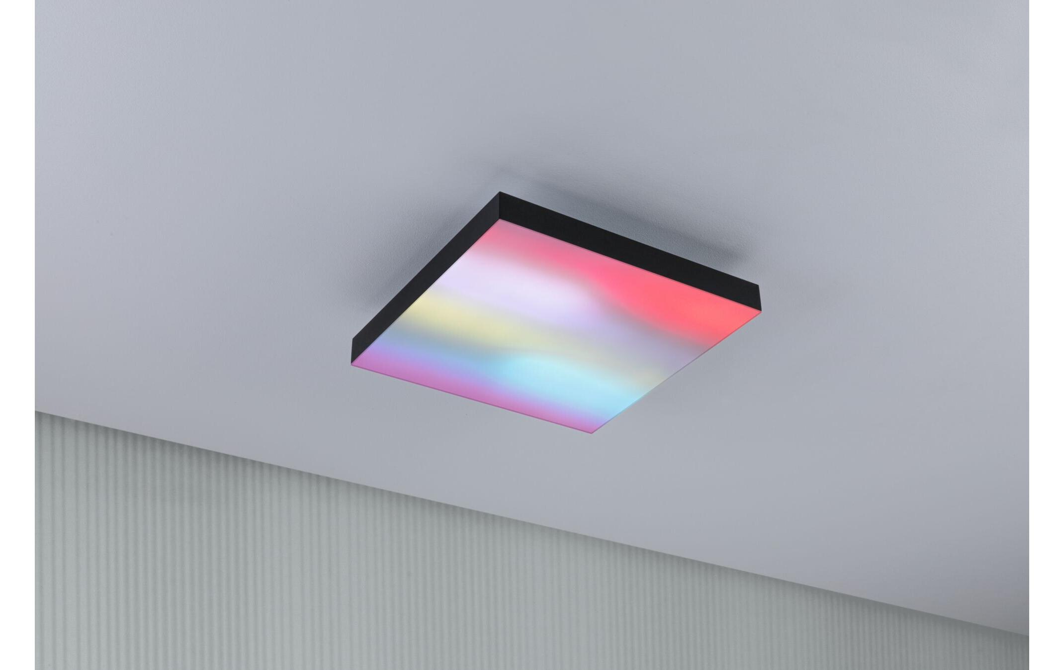 Deckenleuchte LED Panel Velora Rainbow, 13.2W, RGBW, SchwarzLED Panel