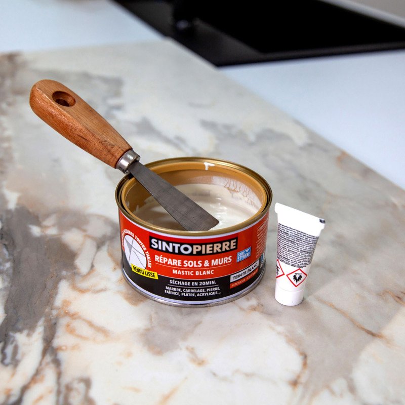 Sintopierre répare sols et murs 280g blanc