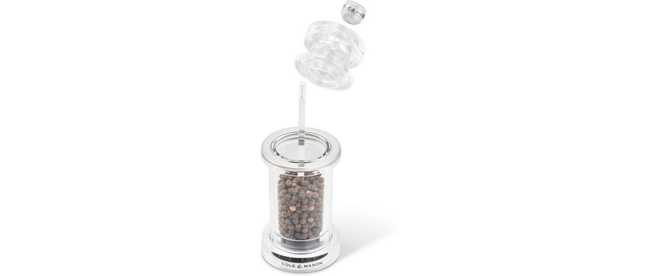 Salz- und Pfeffermühle 605 14.4 cm, TransparentGewürzmühlen-Set für Salz & Pfeffer