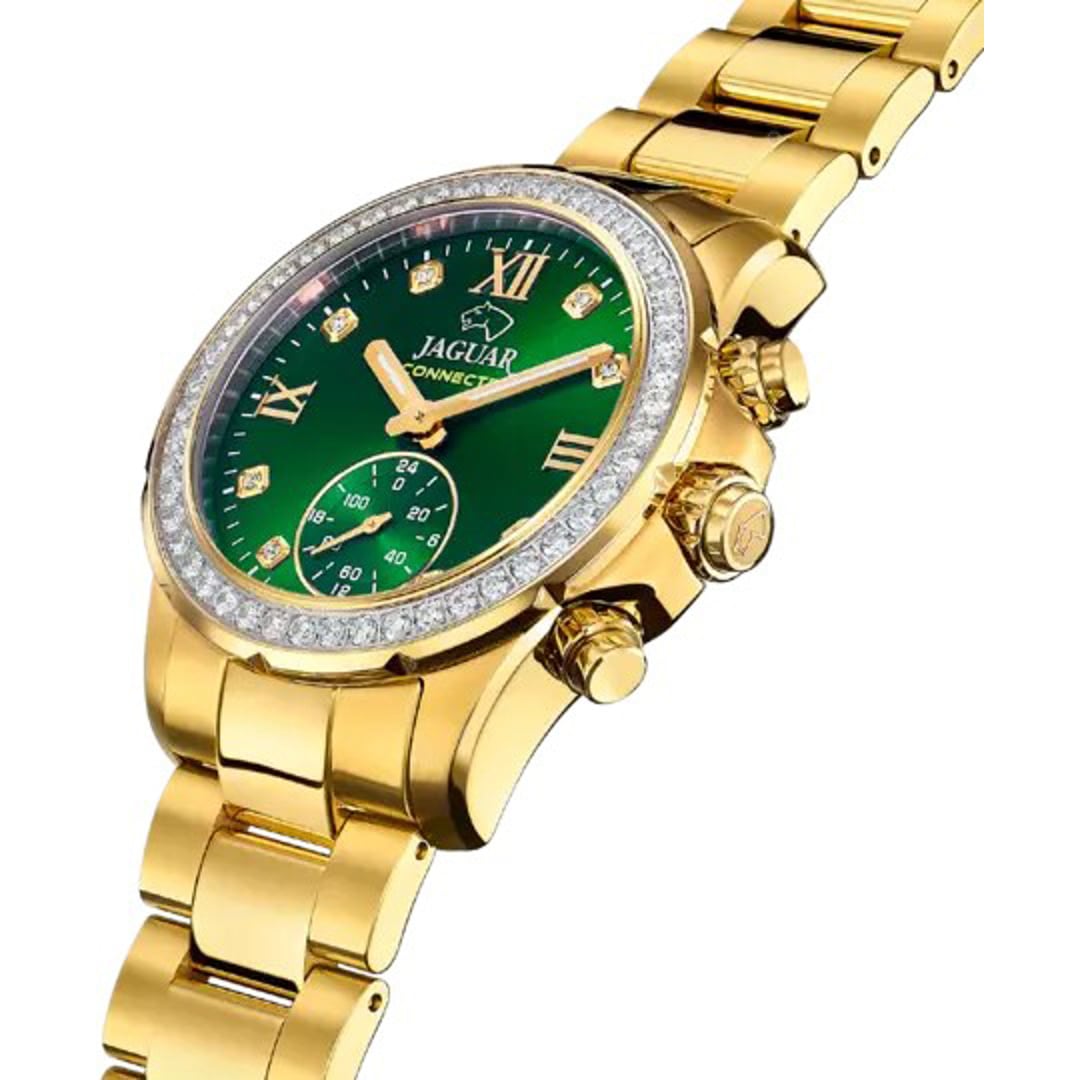 Jaguar Connected Lady Goldig / Grün 37mm