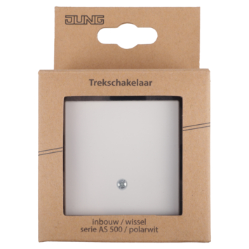 Jung AS500 Inbouw Trekschakelaar Wit