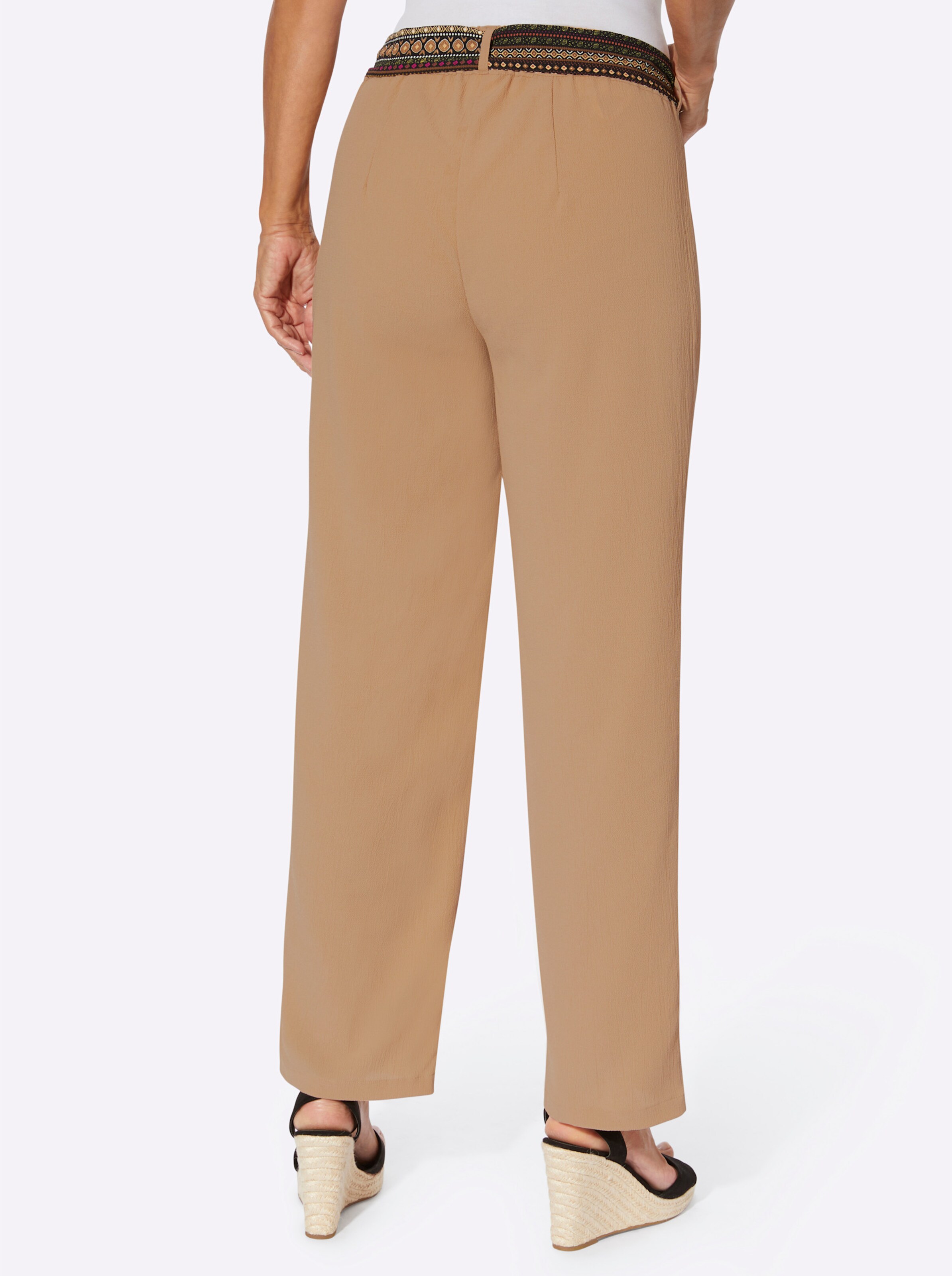 Schlupfhose in camel