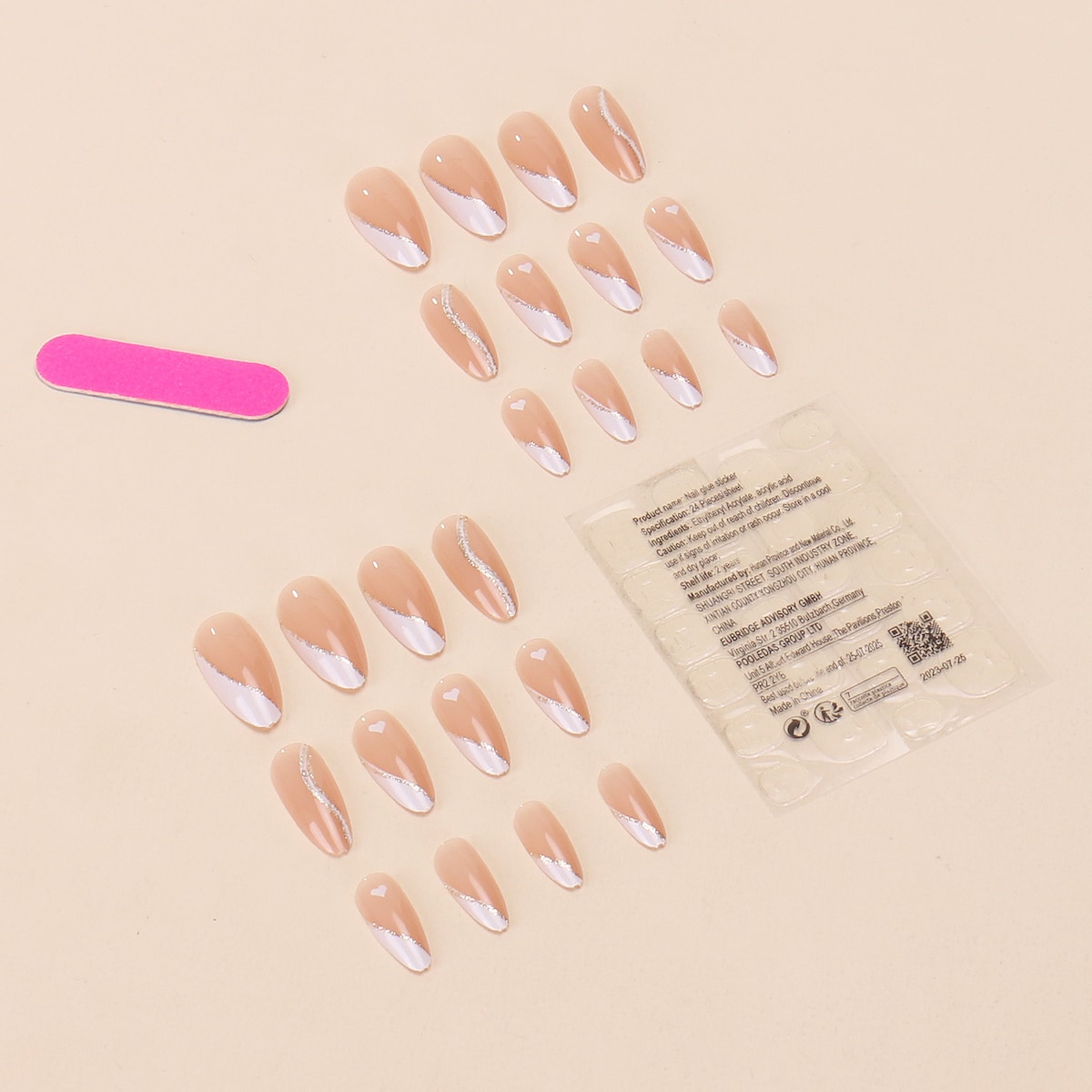 DIY Nails - Komplett sett for enkel påføring Flerfarget