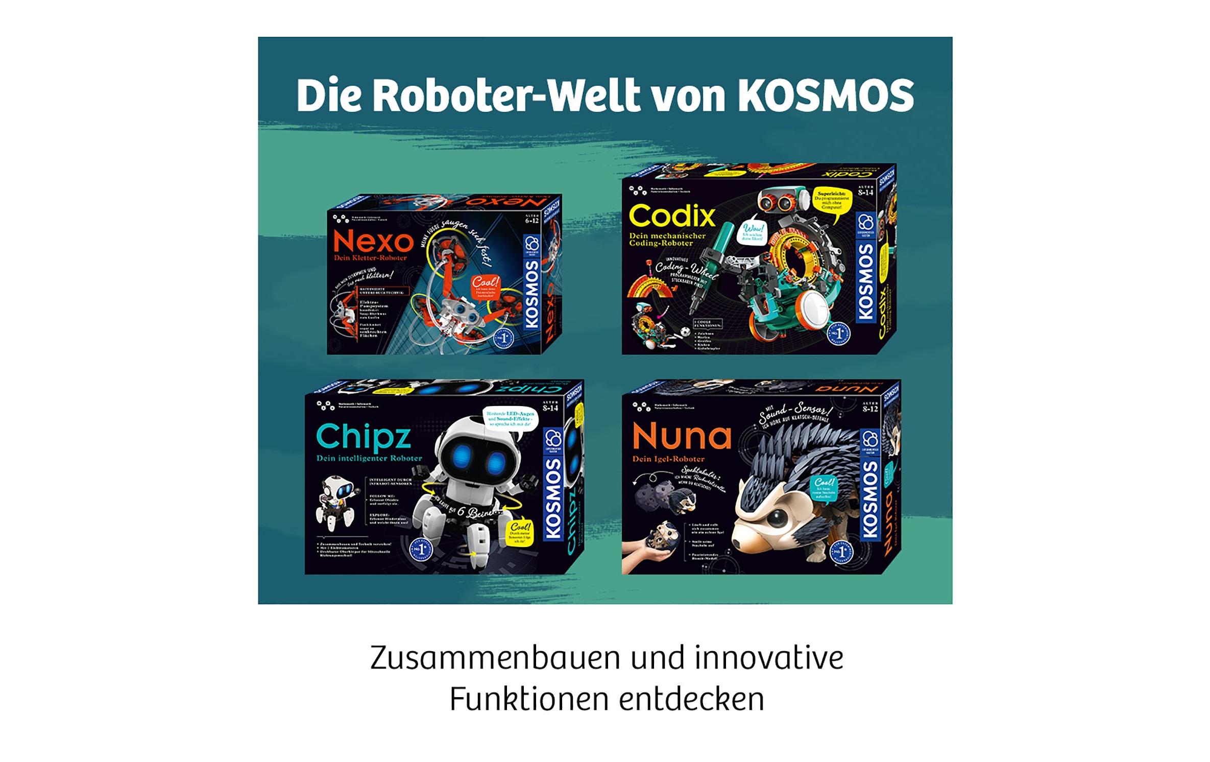 Experimentierkasten Codix – Dein mechanischer Coding-RoboterProgrammieren lernen – ganz ohne Smartphone und Computer!