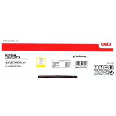 OKI 46490401 - jaune - cartouche laser d'origine