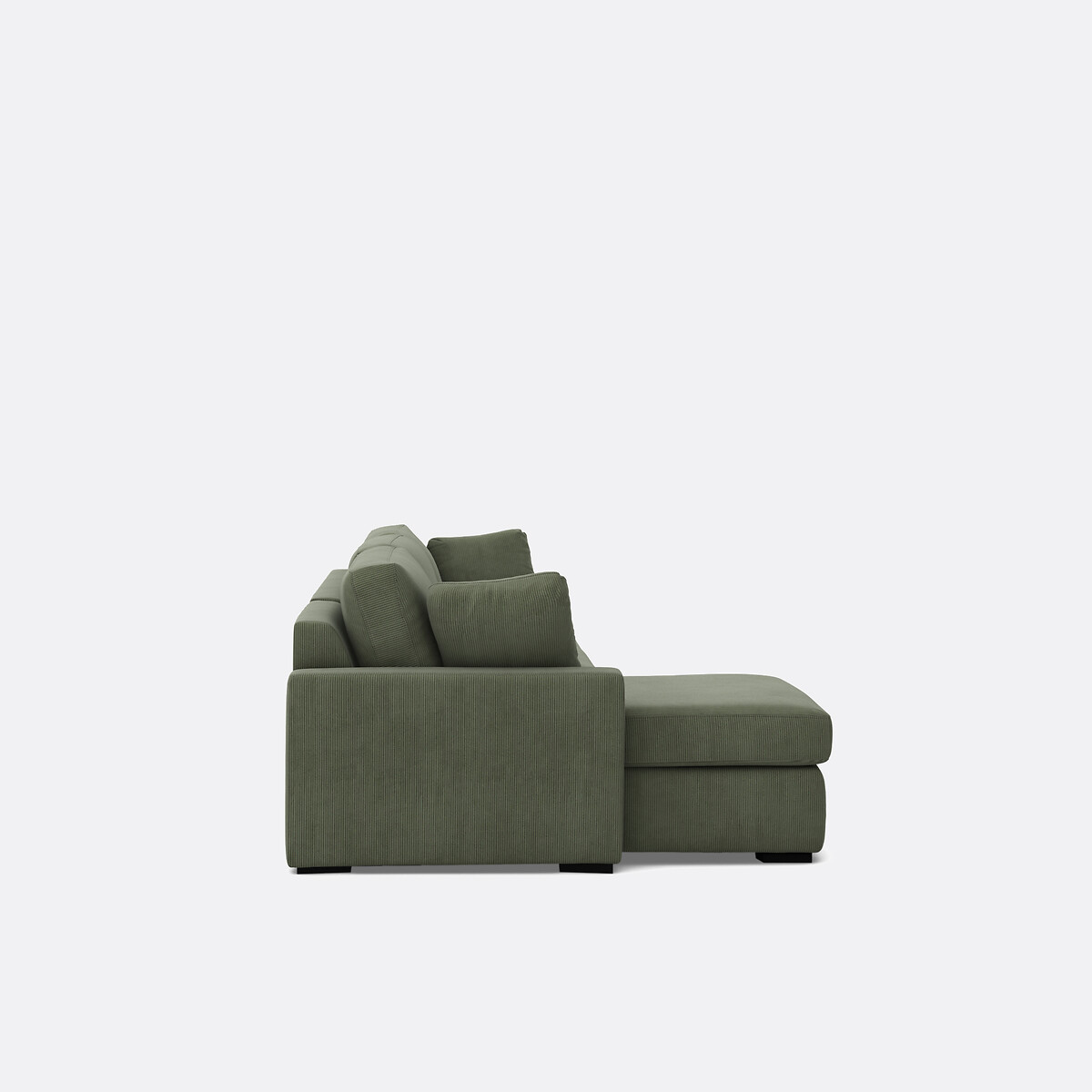 LA REDOUTE INTERIEURS<br>Sofá cama de canto em bombazina fina, Bultex, Timor