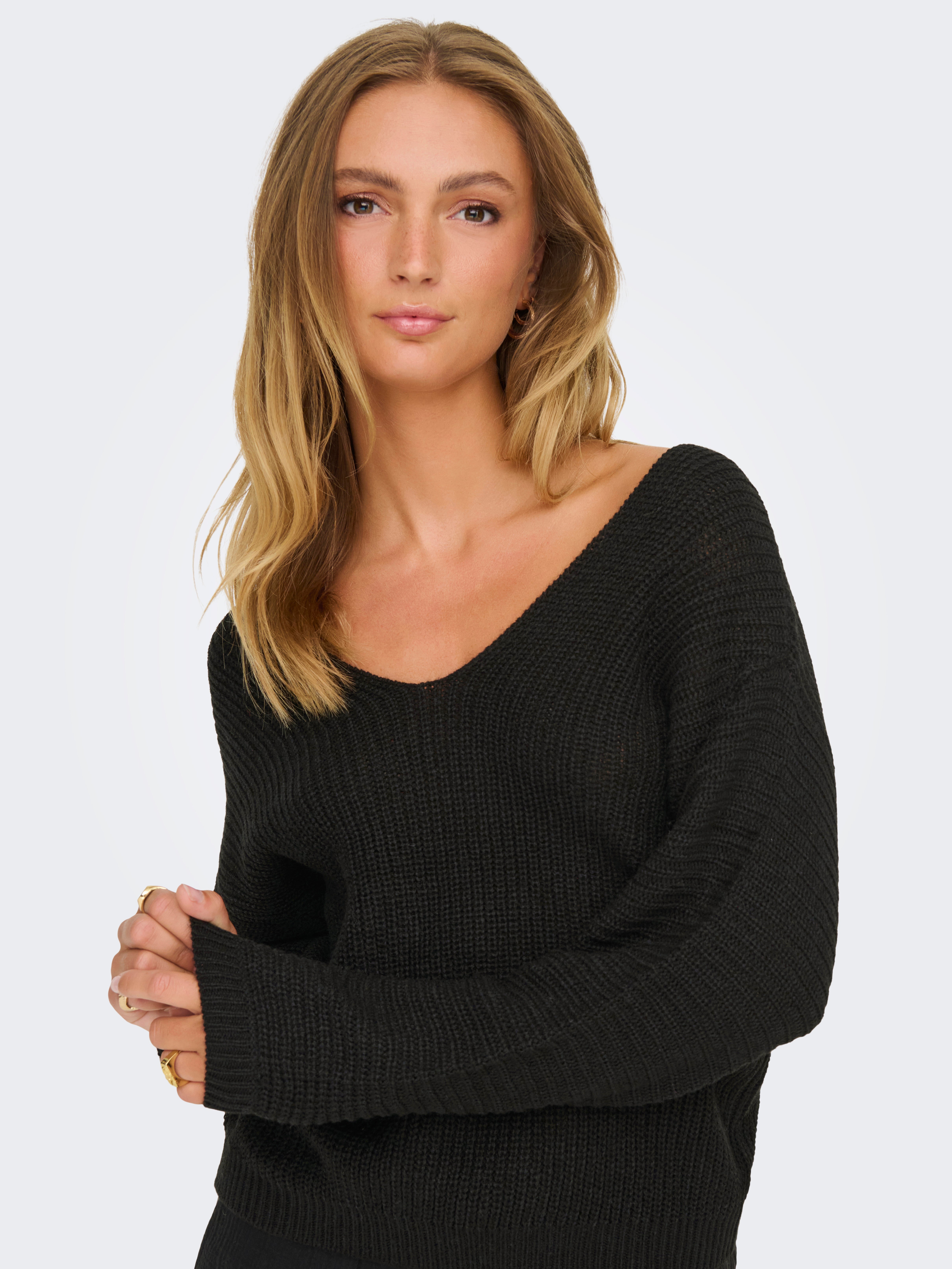 JDYJUSTY Strickpullover Black