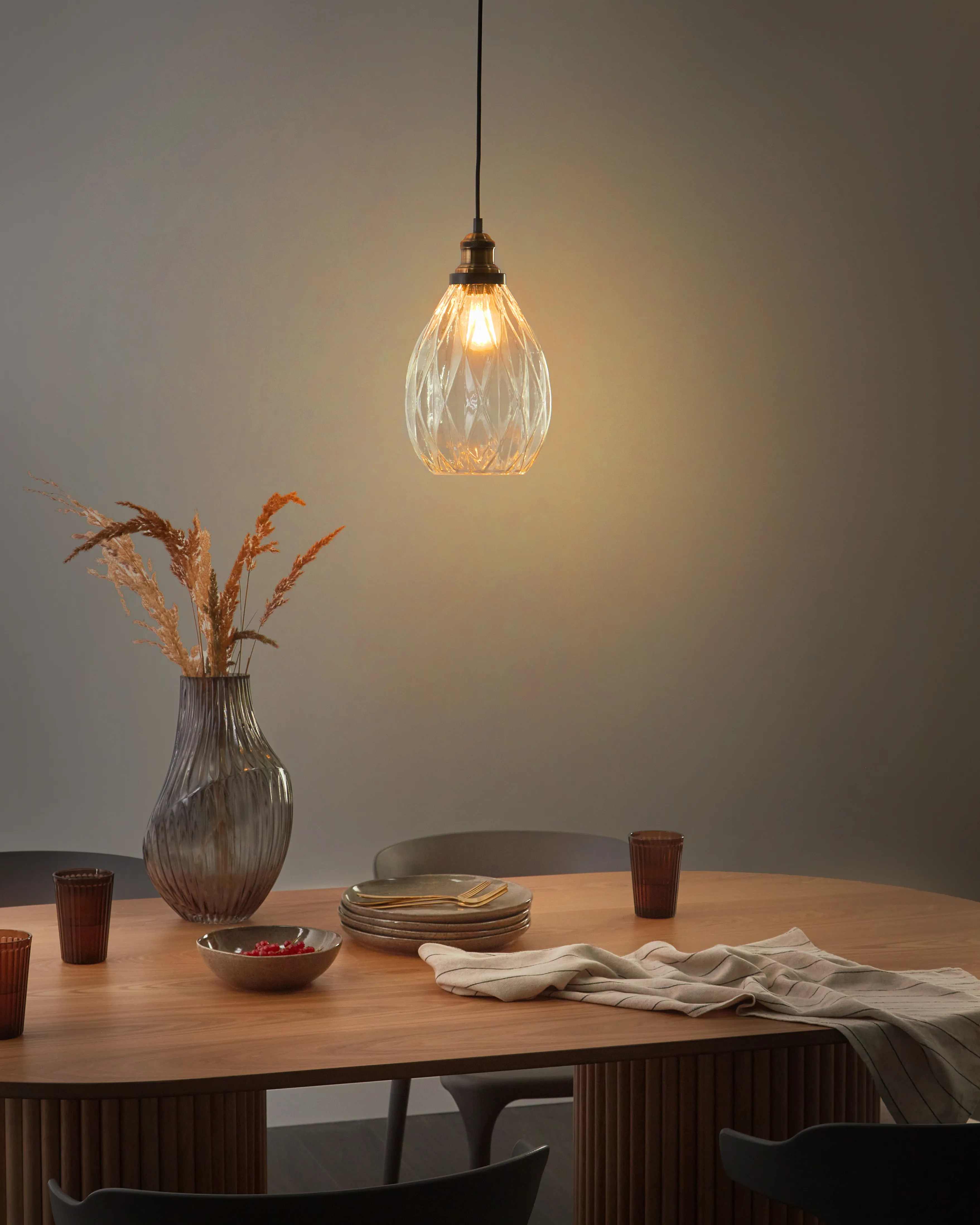 Hanglamp COOSA Glas Transparant