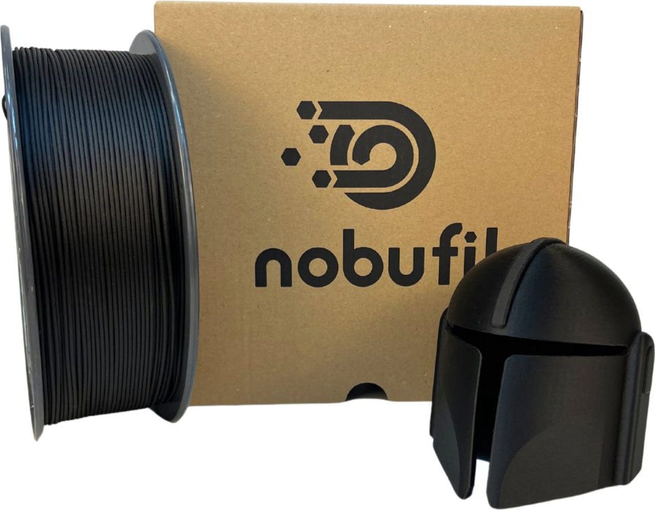 Nobufil  PLAx CF Black, 1,75 mm / 1000 g    Recyceltes PLA Filament mit Carbonverstärkung
