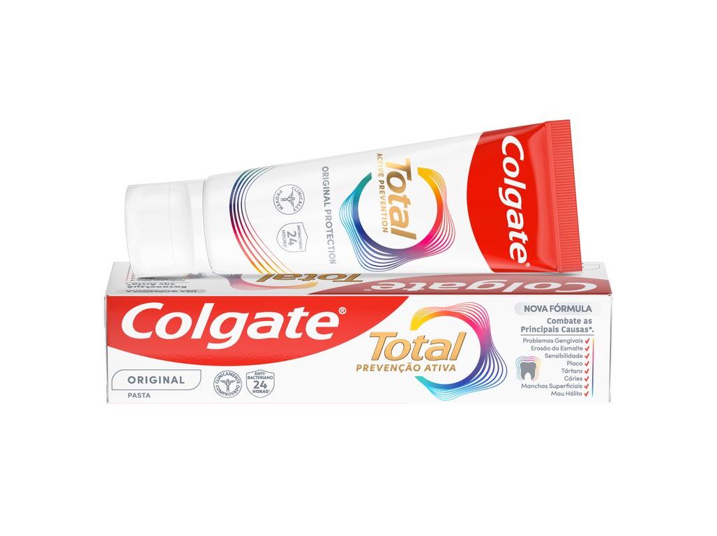 PASTA DE DENTES PROTEÇÃO TOTAL ORIGINAL COLGATE 75ML
