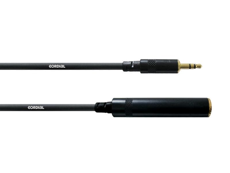 Cordial Audio-Kabel CFM 3 WK 3.5 mm Klinke - 6.3 mm Klinke Kopfhörer-Verlängerungskabel