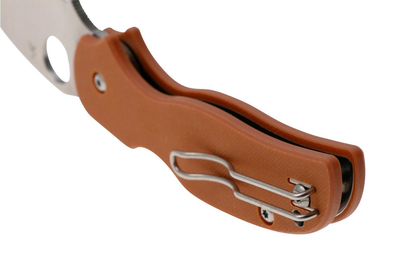 Spyderco Sage 5 CPM REX 121 C123GBORP Burnt Orange G10 zakmes