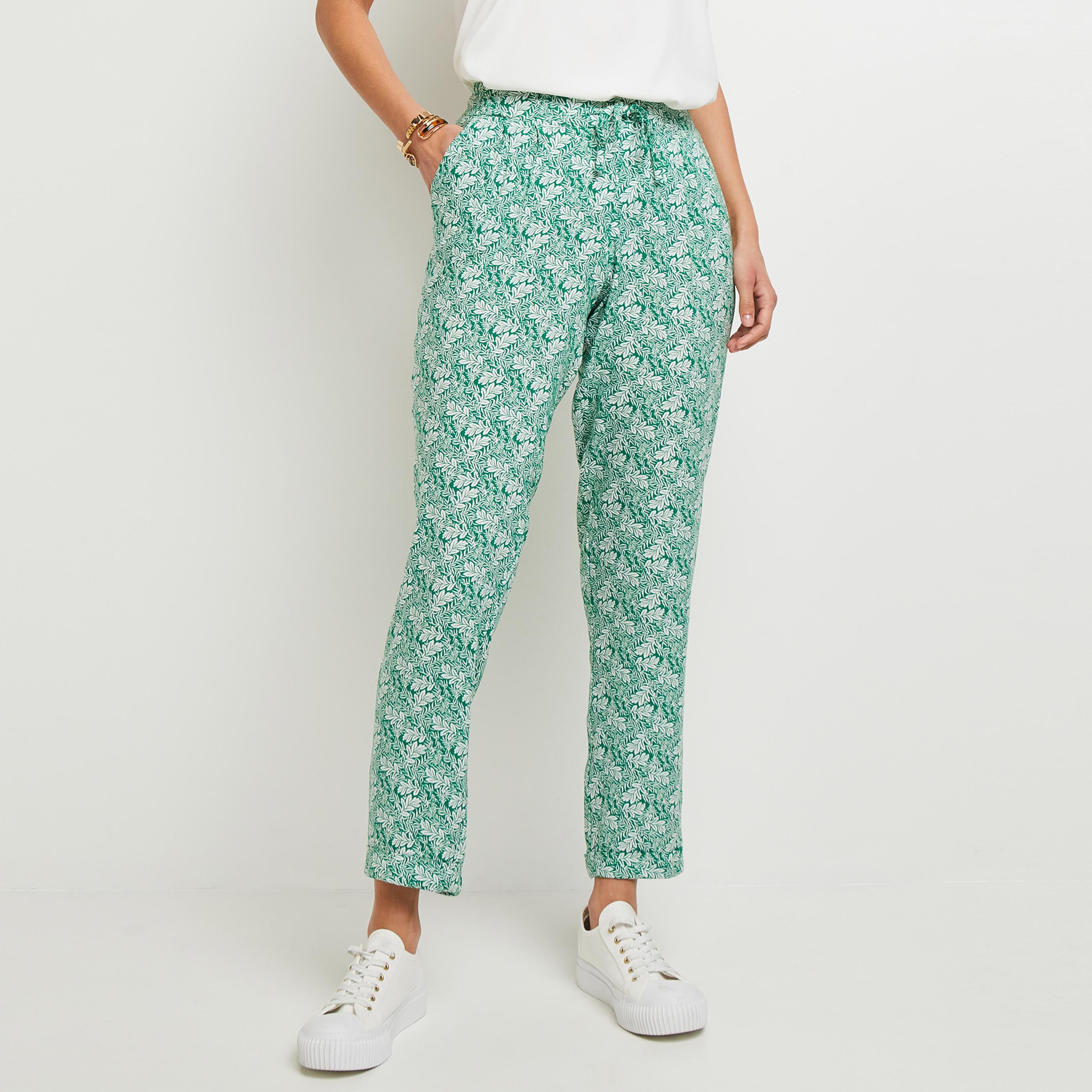 Pantalon fluide femme - VERT