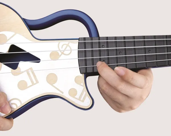 Hape Teach Yourself Electric Ukulele, Blue
