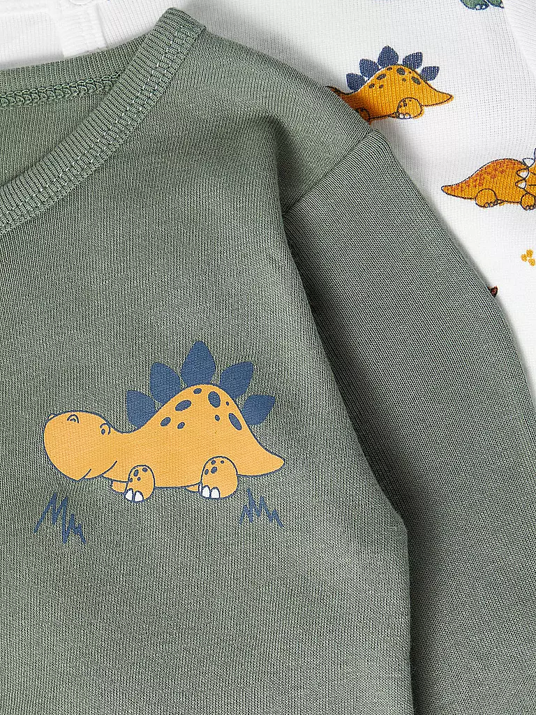 NAME IT Baby Schlafoverall 2-er Pkg. grün