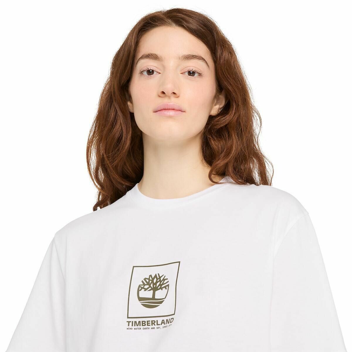 TIMBERLAND<br>Camiseta de gola redonda com logotipo