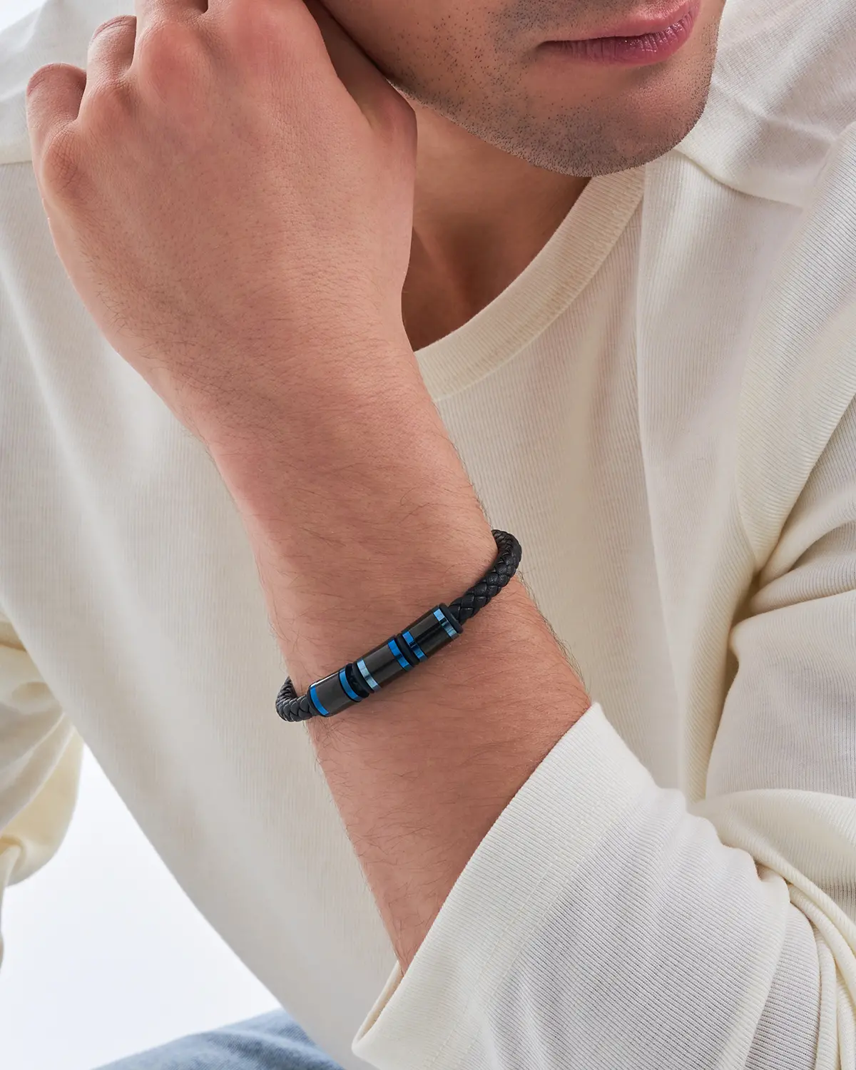 Herren Armband - Blue Details