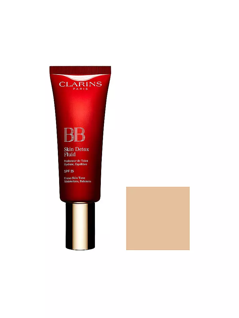 CLARINS Gesichtscreme - BB Skin Detox Fluid SPF25 (01 Light) camel
