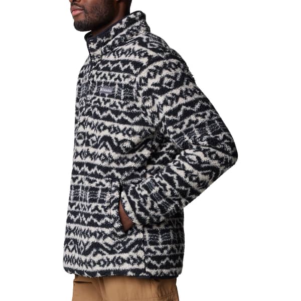 Sweat polaire COLUMBIA RUGGED RIDGE HALF SNAP FLEECE DARK STONE/BLACK MADRAS TONAL