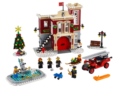 LEGO Brandweerkazerne in winterdorp (10263)