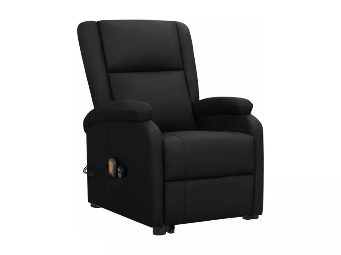 Prolenta Premium - Fauteuil de massage Noir Similicuir