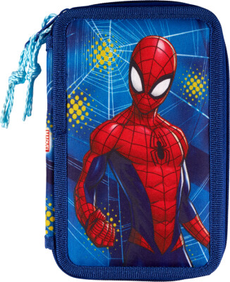 Spider-Man - Penalhus Med Indhold - Blå