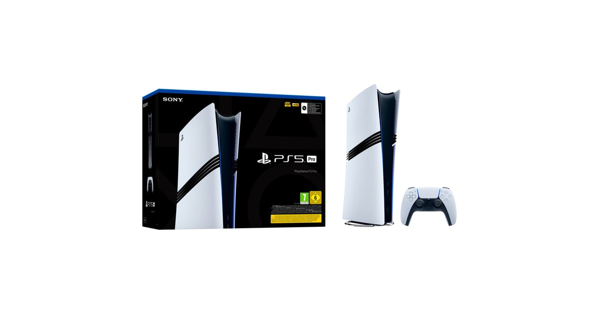 SonyPlayStation 5 Pro Digital Edition - 2 TB spelconsole  (Wit/zwart)
