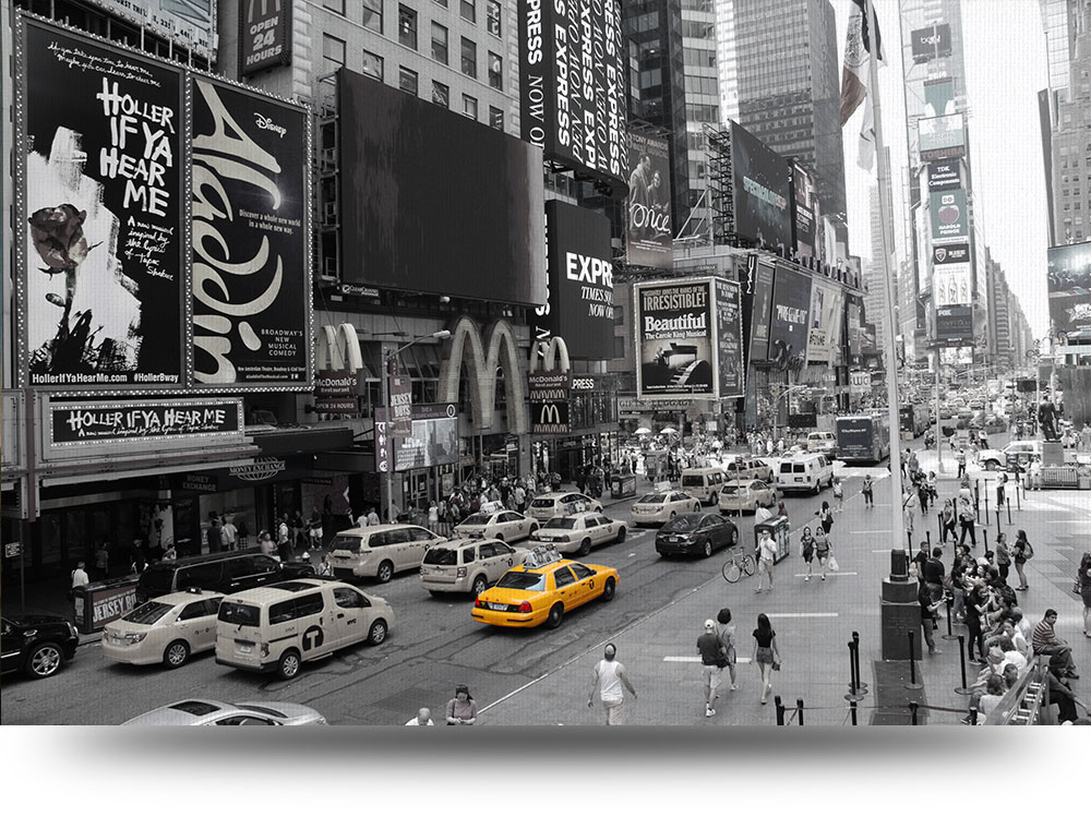 Canvas schilderij New York 80 x 60 cm