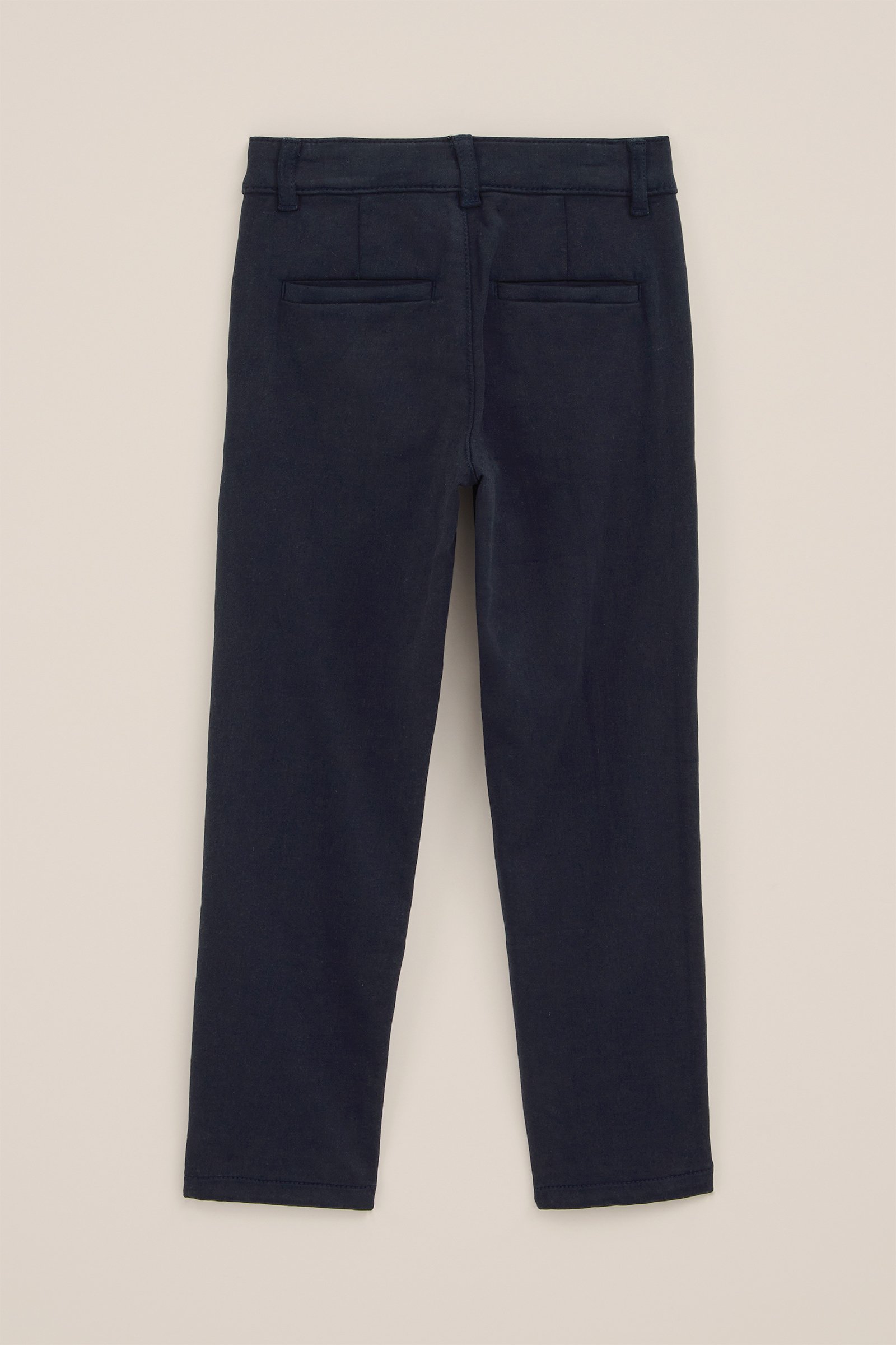 Jongens slim fit chino van jogkwaliteit WE Fashion Marineblauw