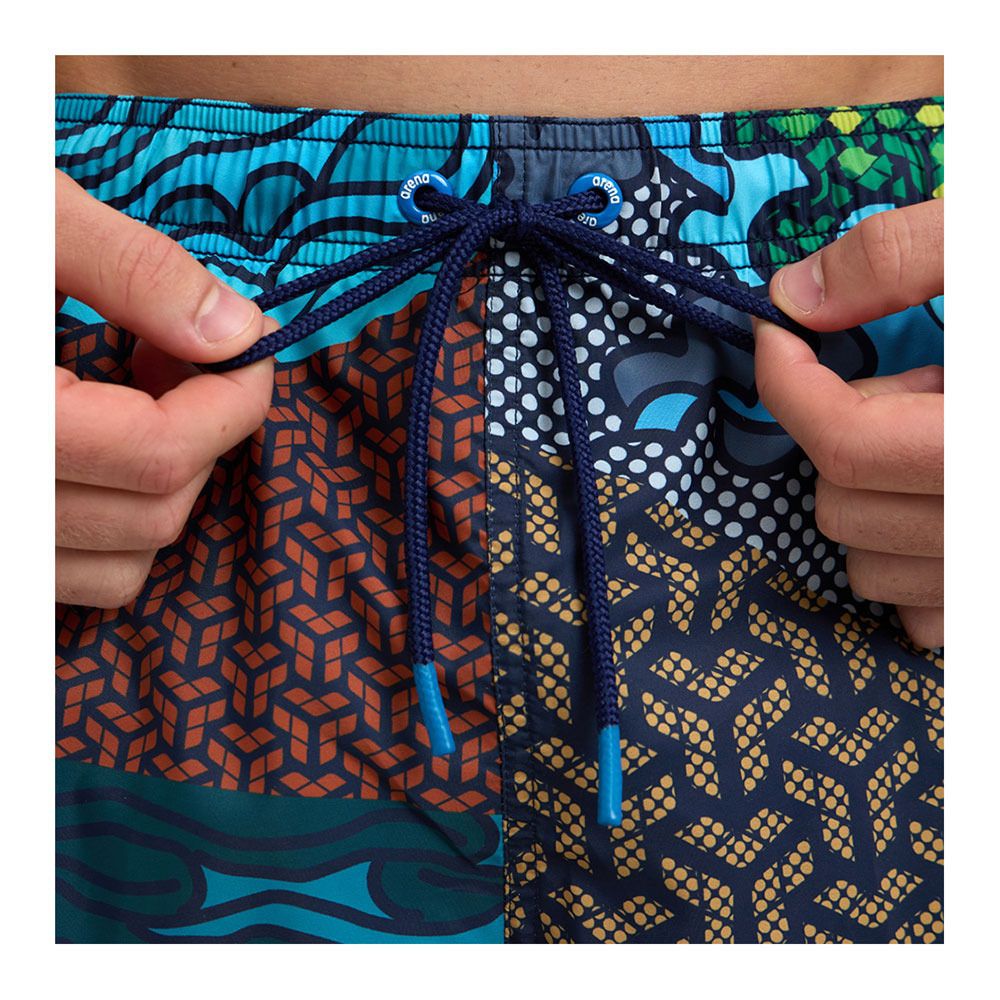 Arena BOXER PLACED - Boardshort Homme sky/beach