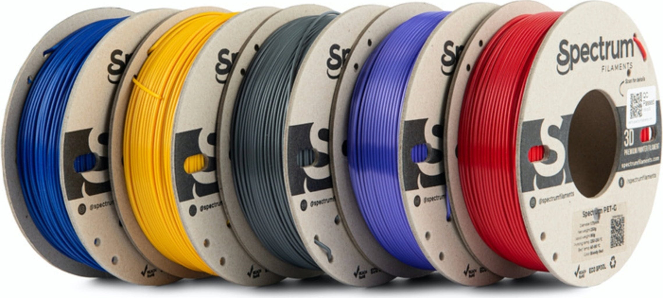 Spectrum  5er-Set Material Mix #1, 1,75 mm    Filamente auf ökologischen Pappspulen